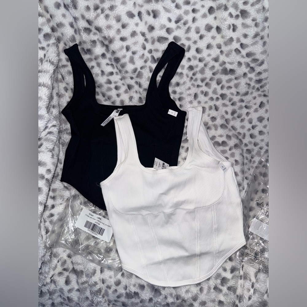 Two NWT Victoria’s Secret PINK
THE CINCHED CORSET TOP